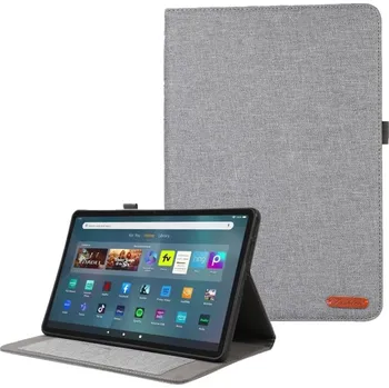Pouzdro na tablet VSECHNONAMOBIL 115576 FABRIC Zaklápěcí kryt pro Amazon Fire Max 11 šedý
