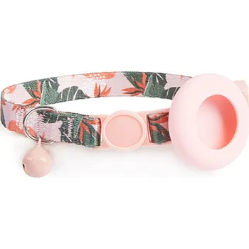 Pouzdro na tablet VSECHNONAMOBIL 115857 VSECHNONAMOBIL JINGLY PAW Obojek se zvonkem a pouzdrem pro Apple AirTag LEAF