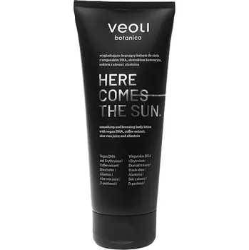 Přípravek na opalování Veoli Botanica - Here Comes The Sun - Vyhlazující a bronzující tělové mléko - 200 ml
