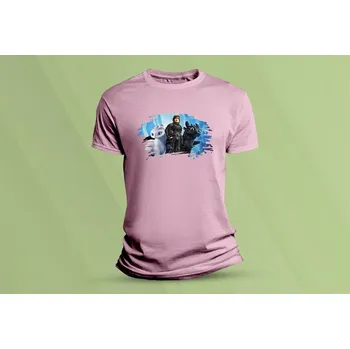 Chlapecké oblečení Dětské bavlněné tričko Jak vycvičit draka 2. Růžová velikost 104