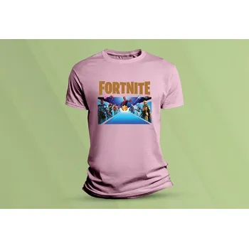 Dětské bavlněné tričko Fortnite 2. Růžová velikost 104 (3-4 roky)