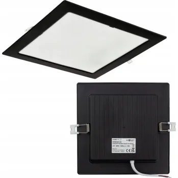 Podomítkové svítidlo Ecolight 12 W čtvercové černé 4000 K