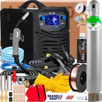 Svářečka Svářečka SPARTUS EASY MIG 225 230V 220A MMA TIG LIFT Synergie Měkké pájení