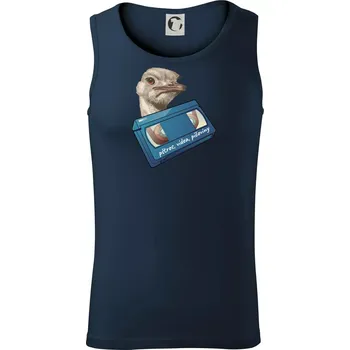 Pštrosi vídea - Tílko pánské Core - S ( Námořní modrá (velmi tmavá - téměř černá) )