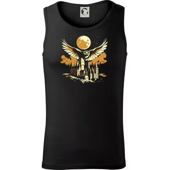 Harry - hrad a sova - Tílko pánské Core - S ( Černá )