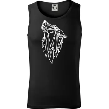 Pánské termoprádlo Geometrie - vlk - vyjící - Tílko pánské Core - XL ( Černá )