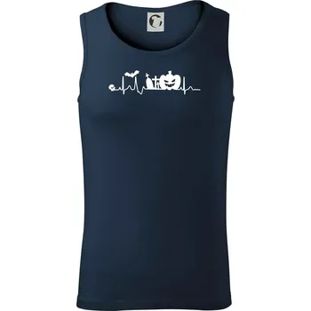 EKG Halloween - Tílko pánské Core - 2XL ( Námořní modrá (velmi tmavá - téměř černá) )