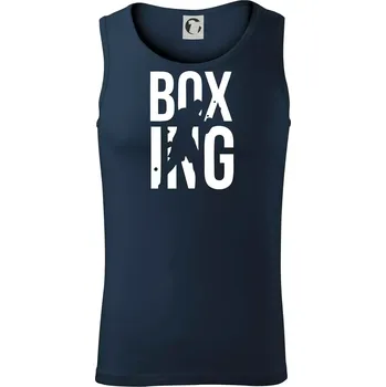 Nápis Boxing - Tílko pánské Core - S ( Námořní modrá (velmi tmavá - téměř černá) )