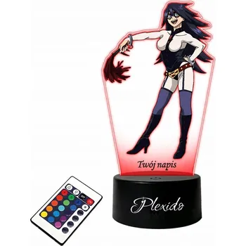 Lampička LAMPičKA na SKLE Anime My Hero Academia Nemuri Kayama 3D + DÁLKOVÝ OVLADAČ 16 BAREV