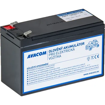 Záložní zdroj AVACOM náhradní baterie 12V 9Ah F2 typu HR do vozítka Peg Pérego PBPP-12V009-F2W