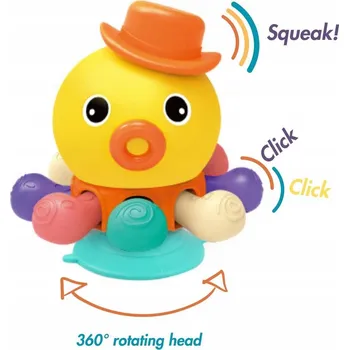 Hračka pro nejmenší B-Chobotnice senzorická hračka s přísavkou