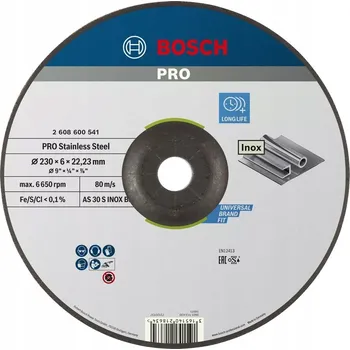 Řezný kotouč Řezací kotouč na ocel Bosch 230 x 22,2 mm