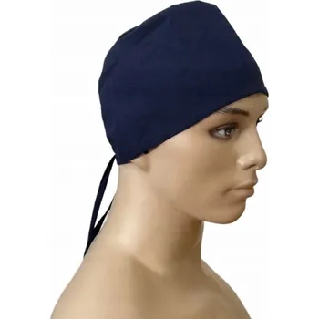 Čepice Chirurgická lékařská čepice 100% bavlna tmavě modrá