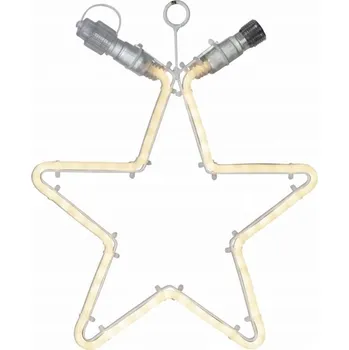 Vánoce Neonová LED hvězda 28 cm, teplá bílá, nízkonapěťová 24V