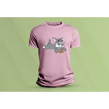 Chlapecké oblečení Dětské bavlněné tričko Tom a Jerry 2. Růžová velikost 104