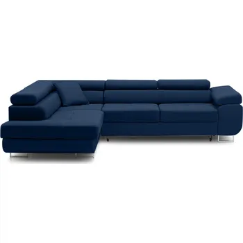 Sedací souprava Rohová rozkládací sedací souprava RIGATTO LEVÁ modrá