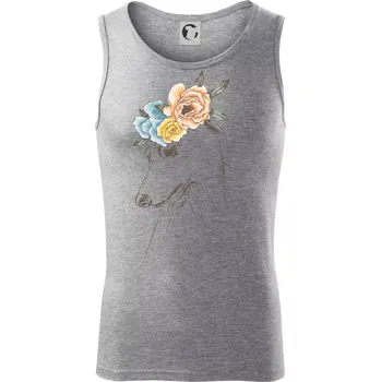 Chrt princezna - Tílko pánské Core - 2XL ( Tmavě šedý melír )