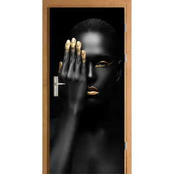 Fototapeta Samolepicí nálepka na dveře – moderní žena