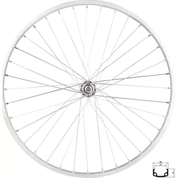 Náboj kola REMERX kolo přední RMX 21, 507x21,stříbrné, náboj F80428