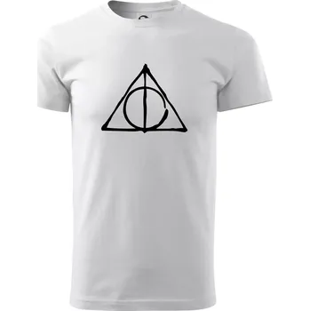 Pánské tričko Harry - symbol relikvie - Klasické pánské triko vyšší gramáže - L ( Bílá )