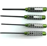 Šroubováky - křížové - ALU verze SADA: 3.5 4.0 5.0 & 5.8x120mm, 4 ks. (HSS typ)