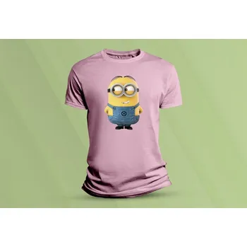 Dětské bavlněné tričko Mimoni 6. Růžová velikost 104 (3-4 roky)