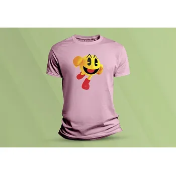 Chlapecké oblečení Dětské bavlněné tričko Pac-Man. Růžová velikost 104