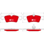 Sada brzdových destiček, kotoučová brzda LUCAS GDB1546DTE