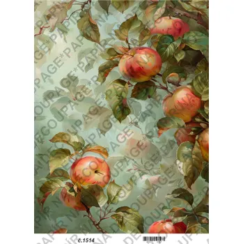 Umělecký papír Rýžový a soft papír na decoupage - Obraz příroda - KB01514 Materiál: Soft, Rozměr: A4