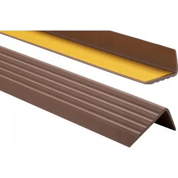 Stavební profil Schodový profil Profipvc hnědý 100 cm