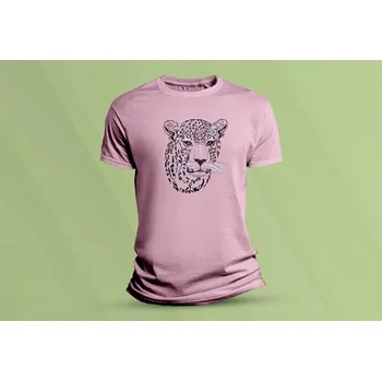 Dětské bavlněné tričko Tygr 8. Růžová velikost 104 (3-4 roky)