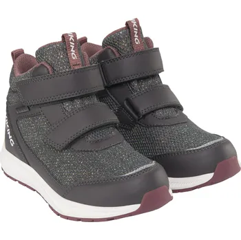 Chlapecké polobotky Dětské celoroční boty VIking 3-55520-77 charcoal Bouncy Glitter Mid GTX 2V Velikost: 34