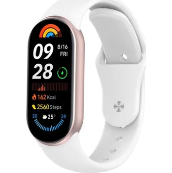 Ostatní příslušenství k chytrým hodinkám VSECHNONAMOBIL 115537 BUTTERFLY Vyměnitelný řemínek pro Xiaomi Smart Band 10 / 9 / 8 bílý