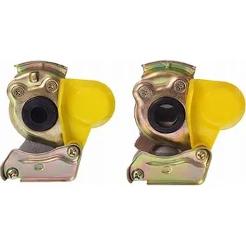 Brzdová hadice Spojka hadice M22 žlutá sada 2 Ks Bez ventilu + S ventilem JC001M22ZH