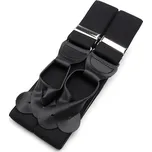 Šle na knoflíky šíře 3,5 cm - černé