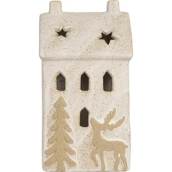 Bytová dekorace Clayre & Eef - Dekorativní domeček s LED osvětlením 6CE2176L