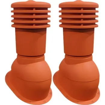 Jokl VENTEOB Větrací střešní komínek 150 mm do neprofilovaných krytin, cihlová