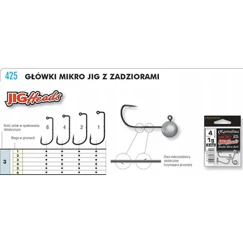 Rybářský háček Jigová hlavička MICRO SPECIAL 1-5 g, balení 3 ks KAMATSU