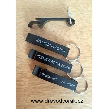 Otvírák Kovový otvírák s nápisem Varianta: teď je čas na pivo