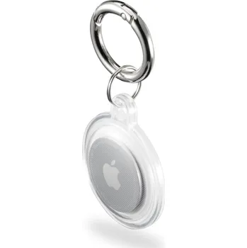 Hama Always Clear, obal na Apple AirTag, s kroužkem na klíče, průhledný