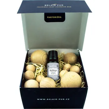 Aroma difuzér Belair Pur VŮNĚ ADVENTU S DŘEVĚNÝMI KULIČKAMI Stříbrná neděle