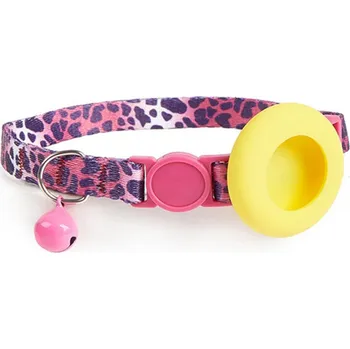 Pouzdro na tablet VSECHNONAMOBIL 115853 VSECHNONAMOBIL JINGLY PAW Obojek se zvonkem a pouzdrem pro Apple AirTag LEOPARD PRINT