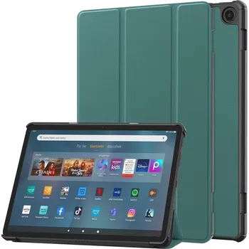 Pouzdro na tablet VSECHNONAMOBIL 115571 LEATHER Zaklápěcí kryt pro Amazon Fire Max 11 tmavě zelený