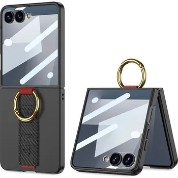 Příslušenství k chytrým hodinkám GKK 115550 GKK BAND Ochranný kryt s držákem Samsung Galaxy Z Flip7 5G CARBON BLACK