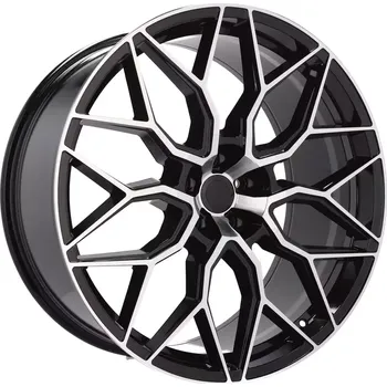 Alu kolo Alu kola Racing Line H4101, 19x8.5 5x108 ET40, černá + leštění