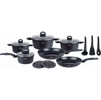 Sada nádobí Sada hrnců Zillner BLACK MARBLE hliníková 15 ks