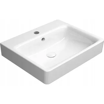 Umyvadlo Nástěnné umyvadlo obdélníkové GSI bílé