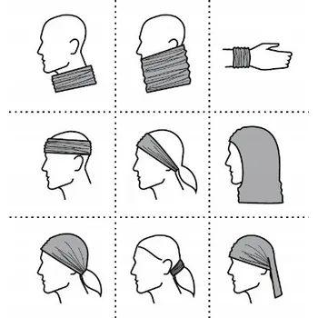 Šála MALFINI TWISTER 328 multifunkční šátek 9v1 nákrčník bandanka