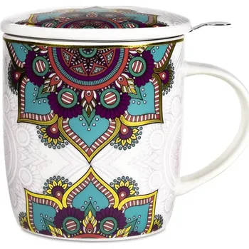 Milujeme Kameny Mandala - porcelánový hrnek se sítkem 528485