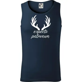 Harry - Expecto patronum - Tílko pánské Core - XL ( Námořní modrá (velmi tmavá - téměř černá) )